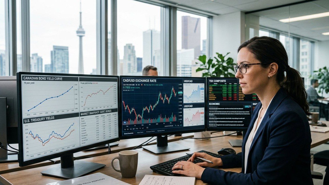 U.S. Treasury bond yields, Canadian dollar exchange rate and TSX market analysis