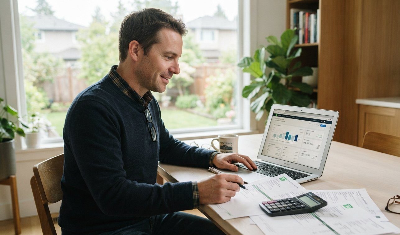 Canadian investor reviewing investment fees and annual account statements before new cost-reporting rules take effect in 2027.